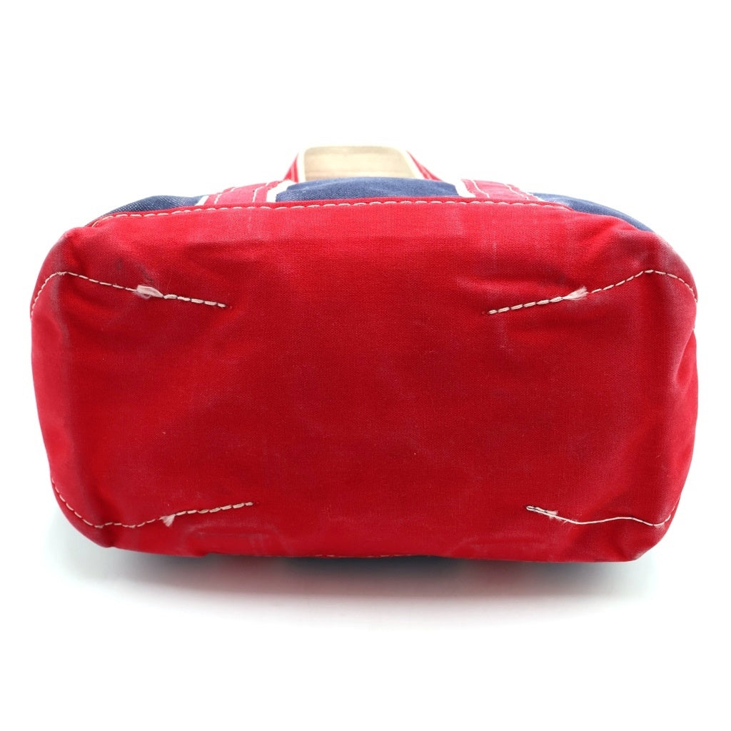 L.L.Bean(エルエルビーン) 80S RED DELUXE TOTE ギザタグ デラックストートバッグ ネイビー/レッド