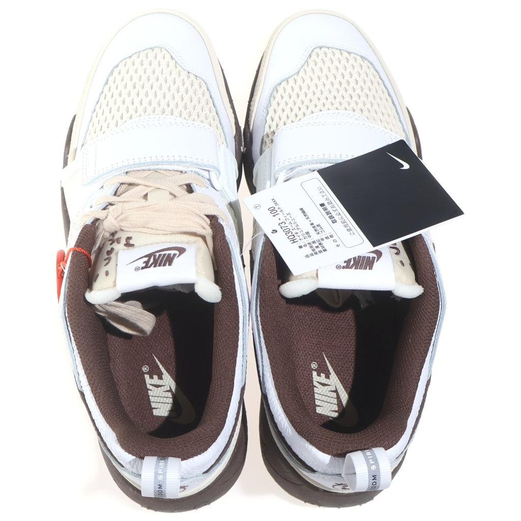 NIKE(ナイキ) ×TRAVIS SCOTT Zoom Field Jaxxトラヴィススコット ズームフィールドジャックス ローカットスニーカー ブラウン/ホワイト US7.5/25.5cm HQ3073-100