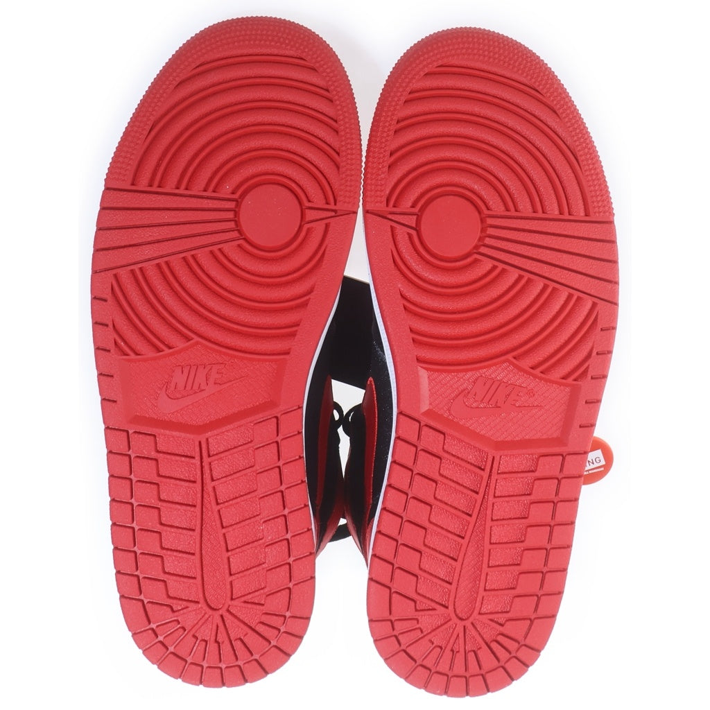 NIKE(ナイキ) WMNS AIR JORDAN 1 HIGH OG SATIN BRED ウィメンズ エアジョーダン1 サテンブレッド ハイカットスニーカー ブラック/レッド US8.5/25.5cm FD4810-061