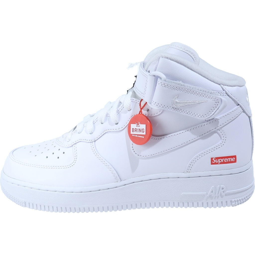 NIKE(ナイキ) ×SUPREME AIR FORCE 1 MID SP シュプリーム エアフォース1 ミッドカットスニーカー ホワイト US7.5/25.5cm FZ8784-100