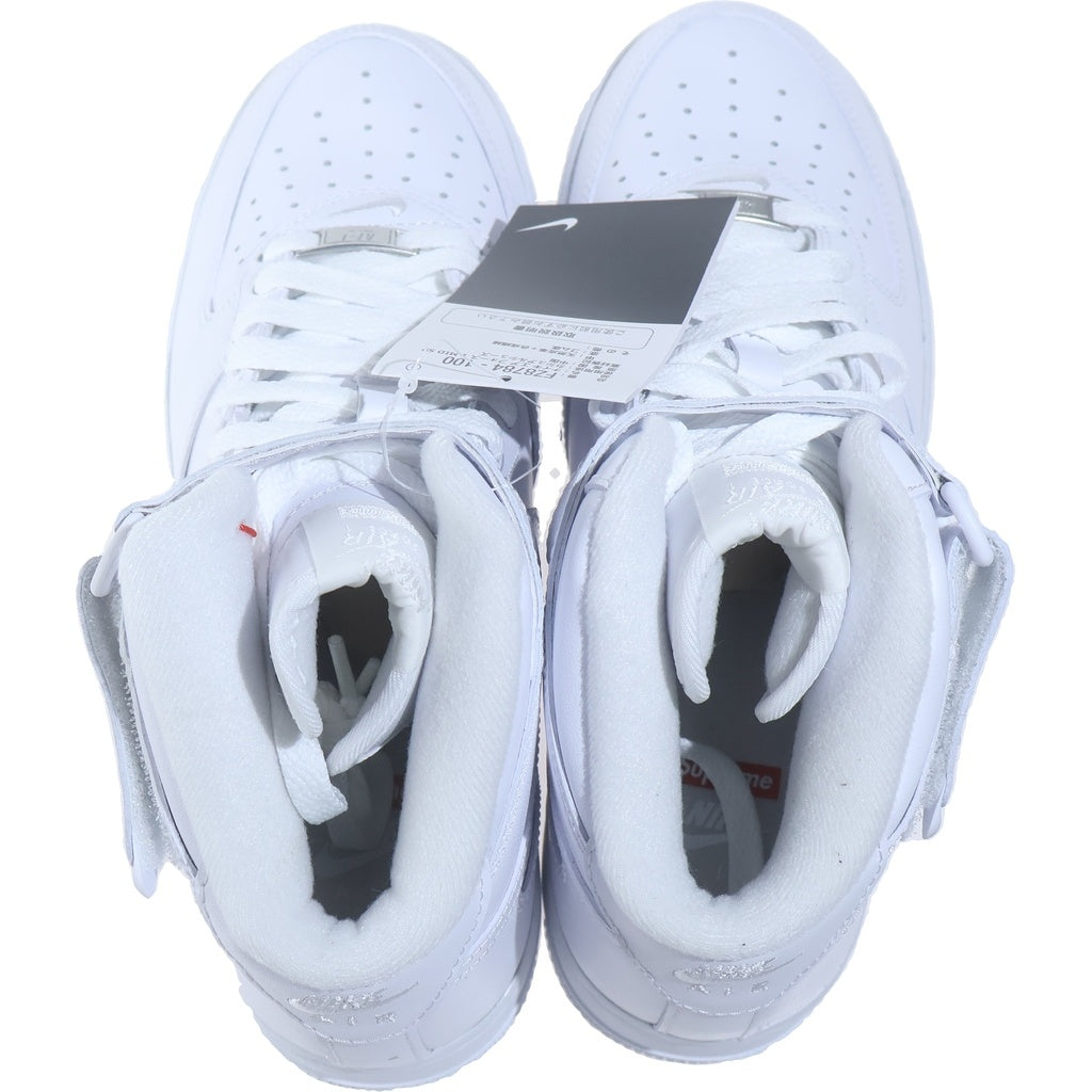 NIKE(ナイキ) ×SUPREME AIR FORCE 1 MID SP シュプリーム エアフォース1 ミッドカットスニーカー ホワイト US7.5/25.5cm FZ8784-100