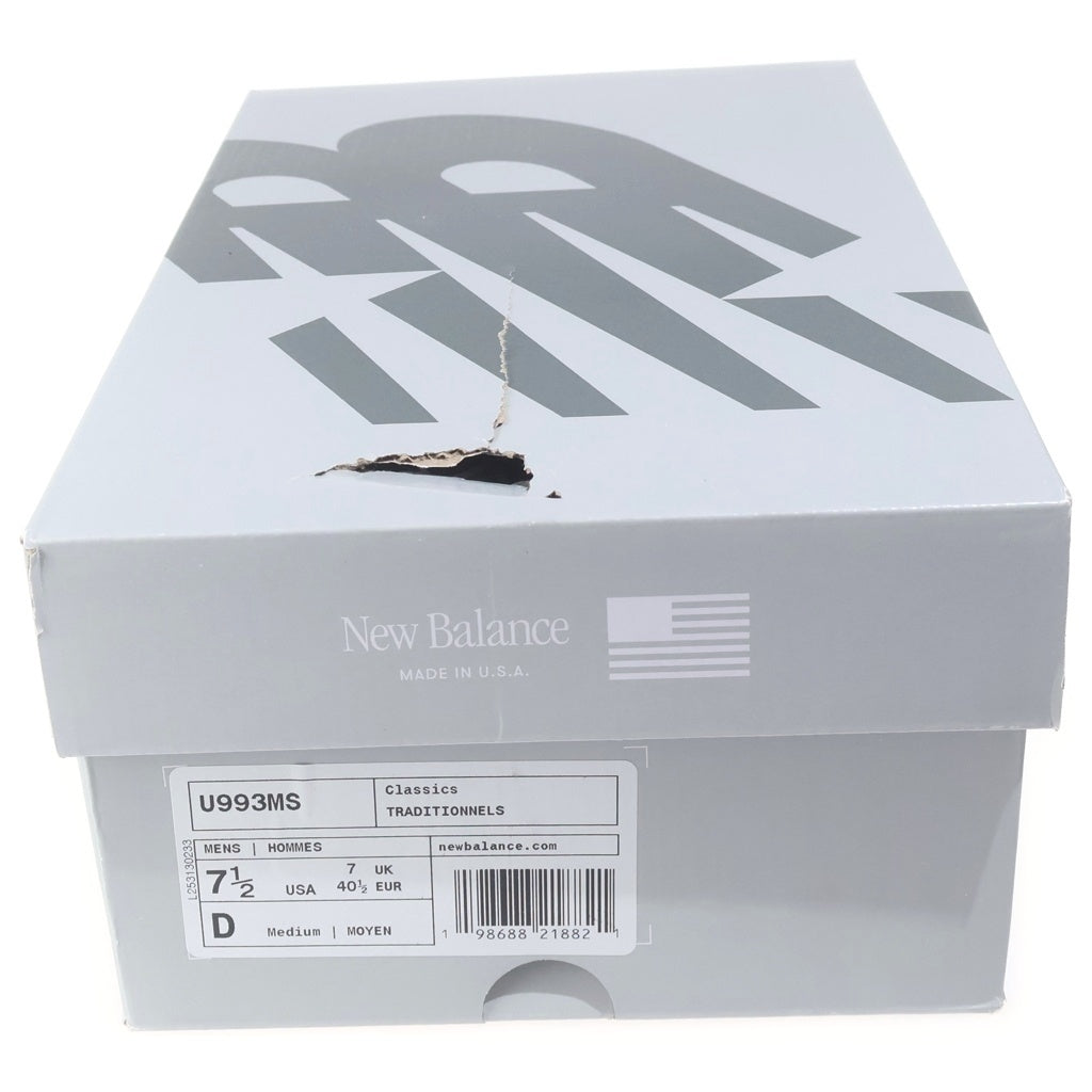 New Balance(ニューバランス) U993MS ×KITH 993 キス ローカットスニーカー ホーム&アウェイ グレー/ブルー