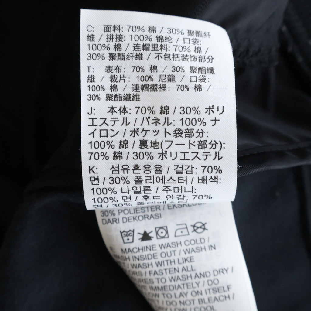 Sacai(サカイ) 20AW×NIKE Nsw Other Sports U Nrg Rh Hoodie ナイキ ロゴプリントナイロン切り替えプルオーバーパーカー ブラック S#CW2419