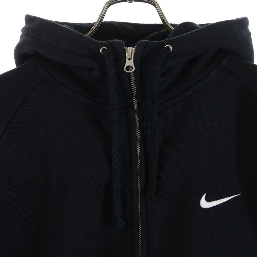 SUPREME(シュプリーム) 25SS ×NIKE Zip Up Hooded Sweatshirt ロゴデザイン ジップアップ フーデッド スウェット パーカー ブラック HF9633-010
