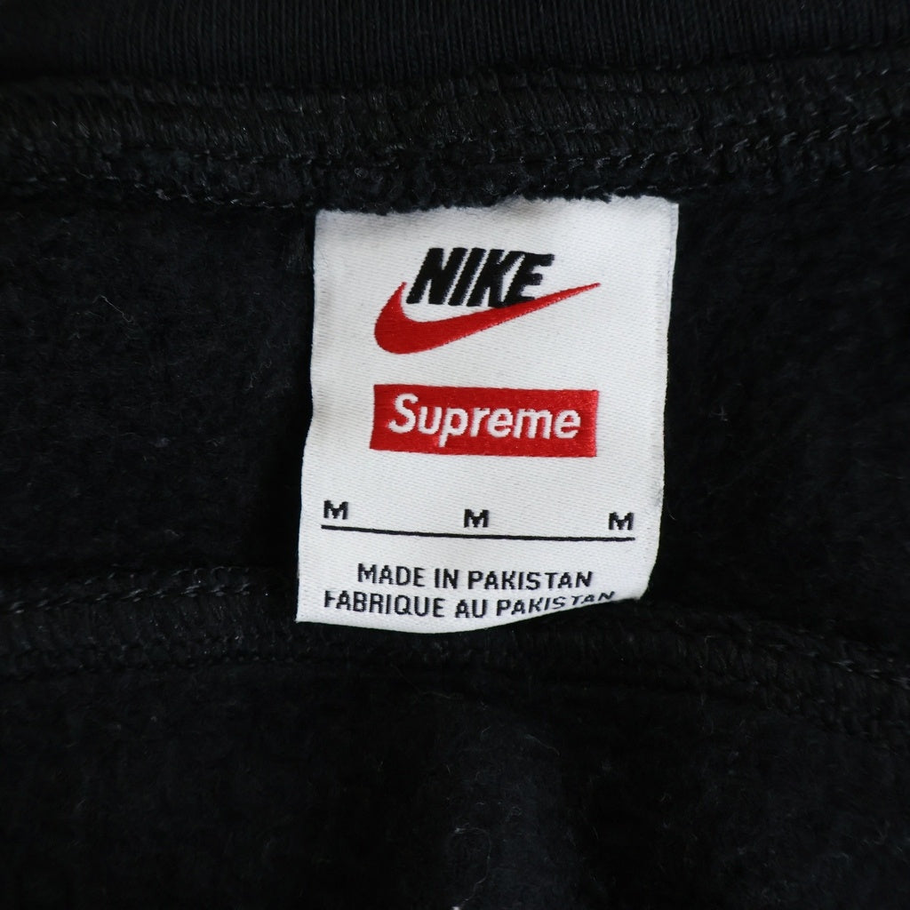 SUPREME(シュプリーム) 25SS ×NIKE Zip Up Hooded Sweatshirt ロゴデザイン ジップアップ フーデッド スウェット パーカー ブラック HF9633-010