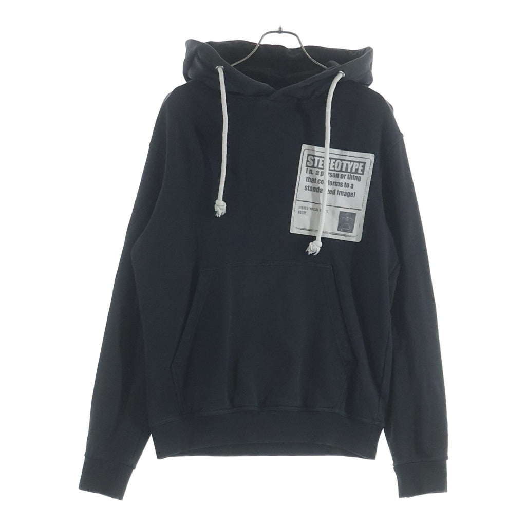 Maison Margiela(メゾンマルジェラ) 18AW ステレオタイプ プルオーバーパーカー フーディー ブラック S30GU0068