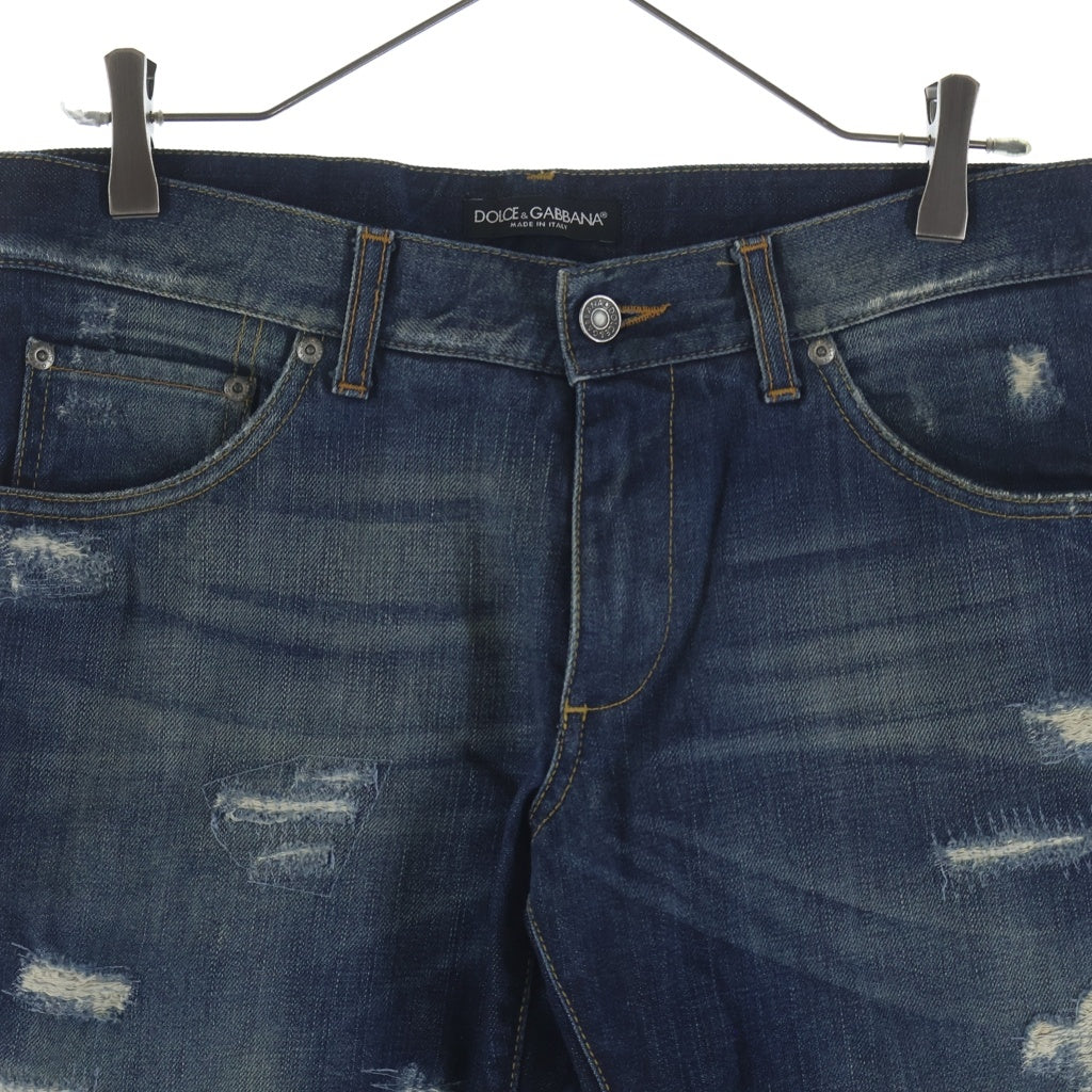 J&ANS DOLCE&GABBANA(ドルチェアンドガッバーナ) ジップフライ デニムパンツ ボトムス インディゴ 44 G4A0LP/G8O33