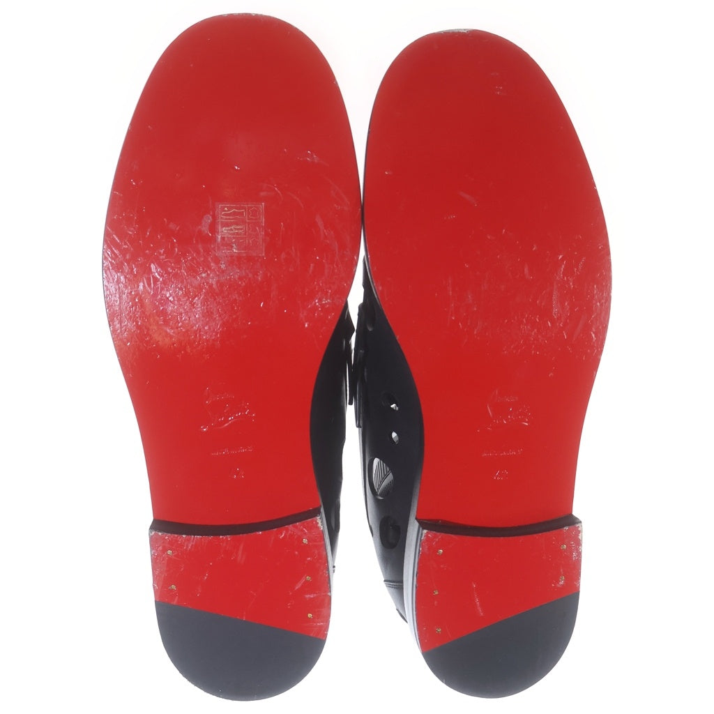 CHRISTIAN LOUBOUTIN(クリスチャンルブタン) The Plato Dots Loafer カーフレザー プラトドットローファー ブラック 3260259BK01