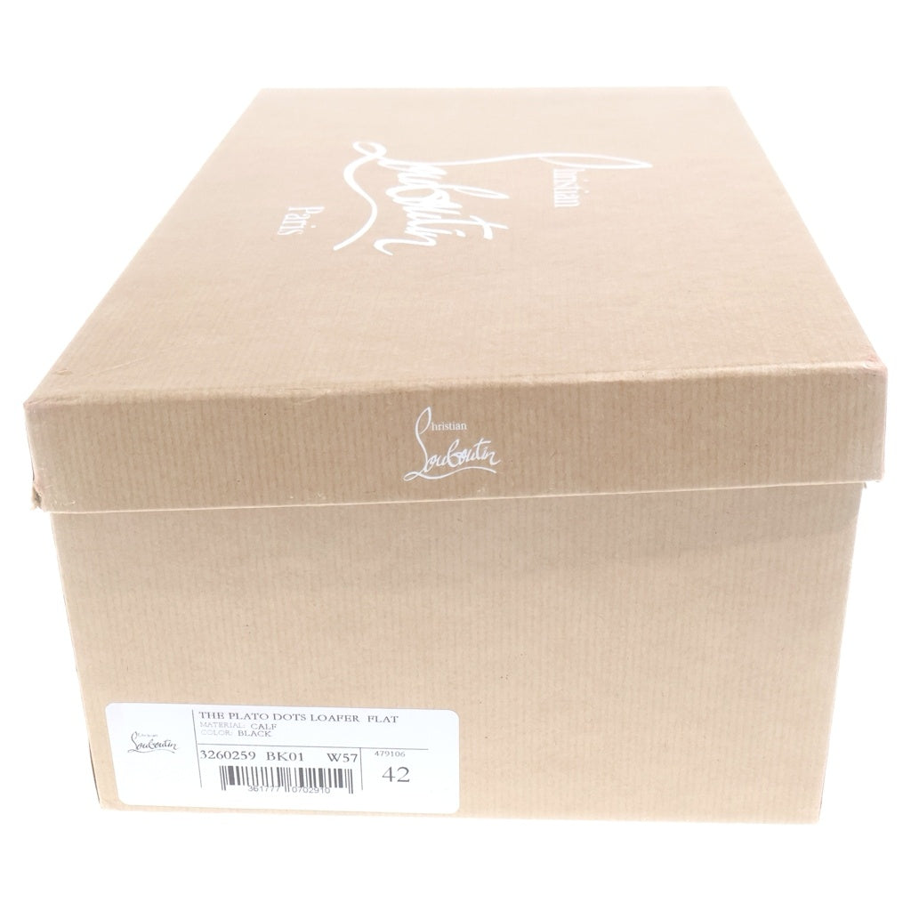 CHRISTIAN LOUBOUTIN(クリスチャンルブタン) The Plato Dots Loafer カーフレザー プラトドットローファー ブラック 3260259BK01