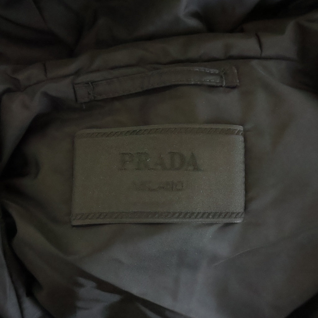 PRADA(プラダ) RE-NYLON JACKET リナイロン ハーフジッププルオーバー アウター ブラック SGC914 S000 1WQ9