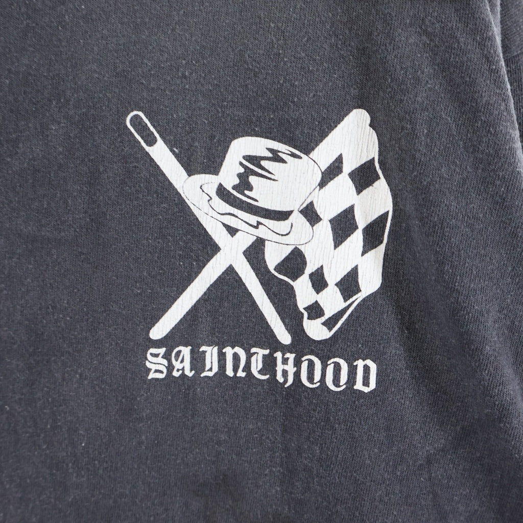 SAINT MICHAEL(セントマイケル) ×NEIGHBORHOOD STHD . L/S TEE SPEED KILLS ネイバーフッド プリント長袖Tシャツ カットソー ブラック SM-HR8-0000-C72