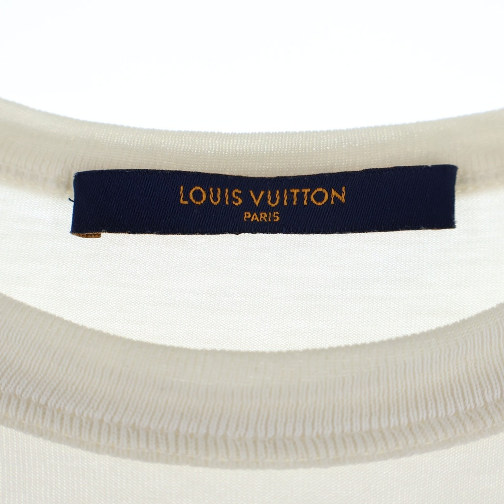 LOUIS VUITTON(ルイヴィトン) 18AW PEACE AND LOVE ピースアンドラブ クルーネック カットソー 半袖Tシャツ ホワイト RM182 FMB HFY79W