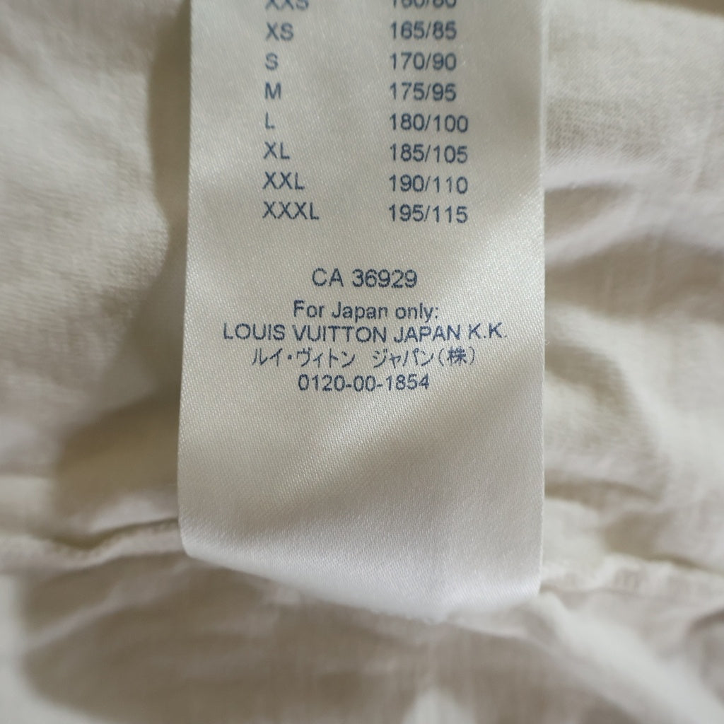 LOUIS VUITTON(ルイヴィトン) 18AW PEACE AND LOVE ピースアンドラブ クルーネック カットソー 半袖Tシャツ ホワイト RM182 FMB HFY79W