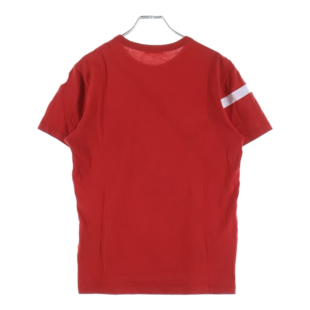 MONCLER Tシャツ レッド モンクレール 半袖 L 【公式通販】
