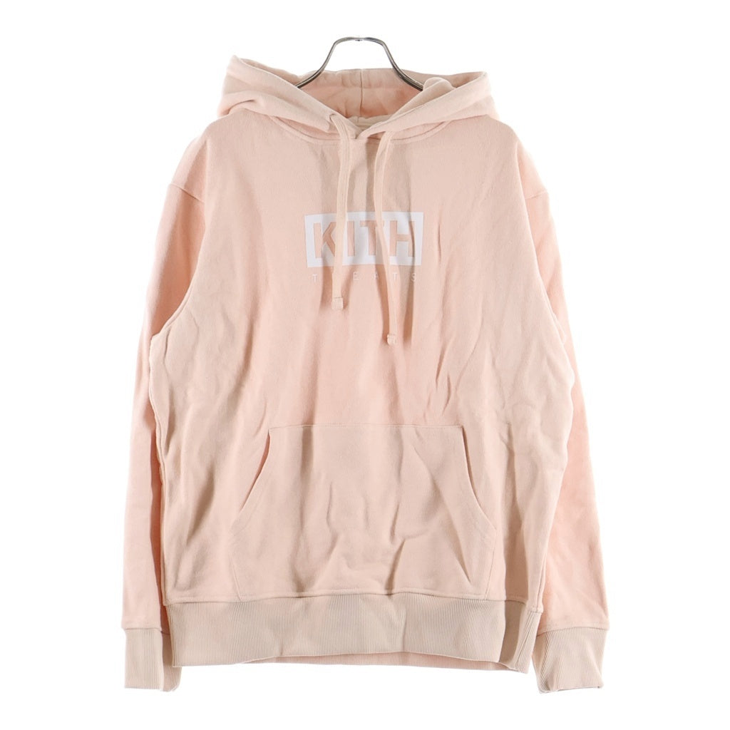 KITH(キス) フロントロゴデザイン フーデッド スウェット パーカー ピンク KH2164