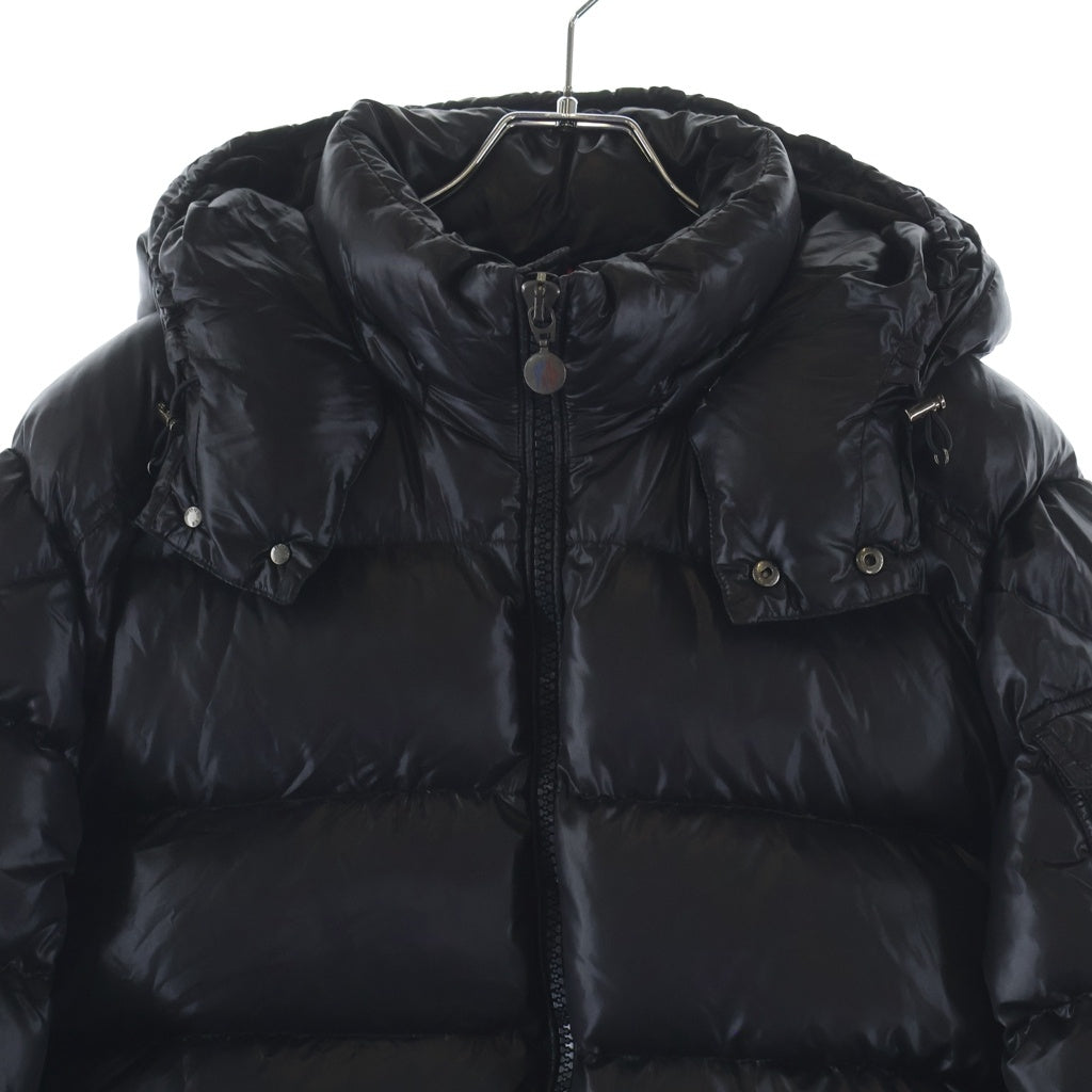 MONCLER(モンクレール) MAYA マヤ アームロゴ フーデッド ダウンジャケット ブラック 40366 50 68950