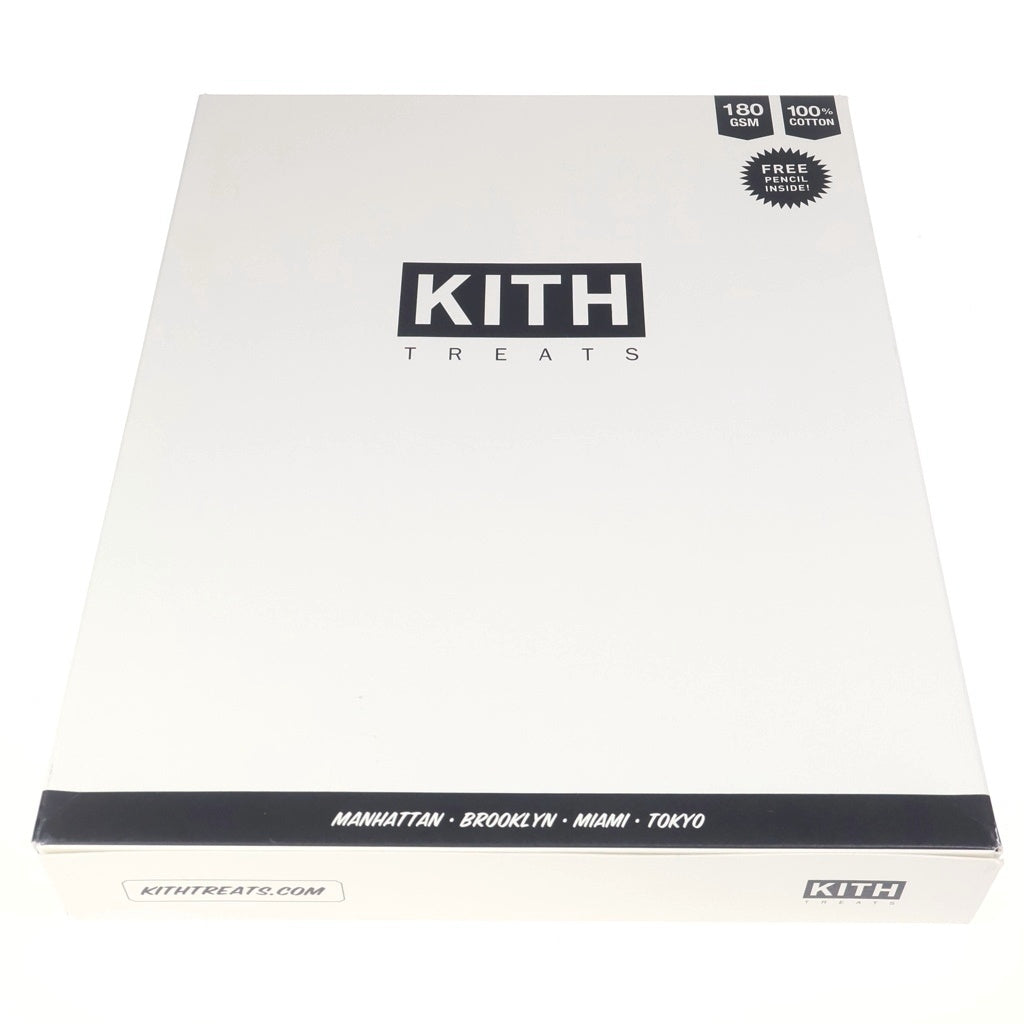 KITH(キス) フロントロゴデザイン クルーネック カットソー 半袖Tシャツ ピンク KH2164