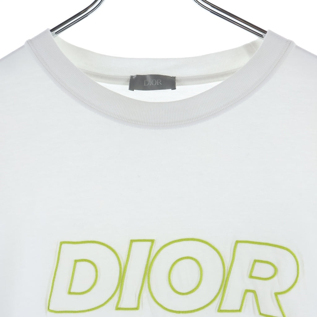 DIOR(ディオール) ロゴ刺繍 半袖Tシャツ カットソー ホワイト 393J696E0847