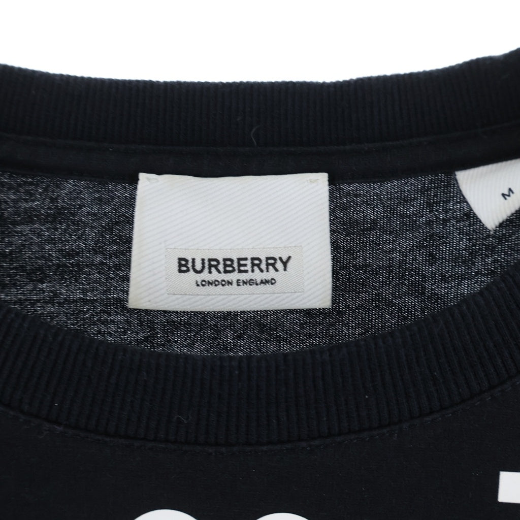 BURBERRY(バーバリー) フロントロゴ 半袖Tシャツ カットソー ブラック 8051398