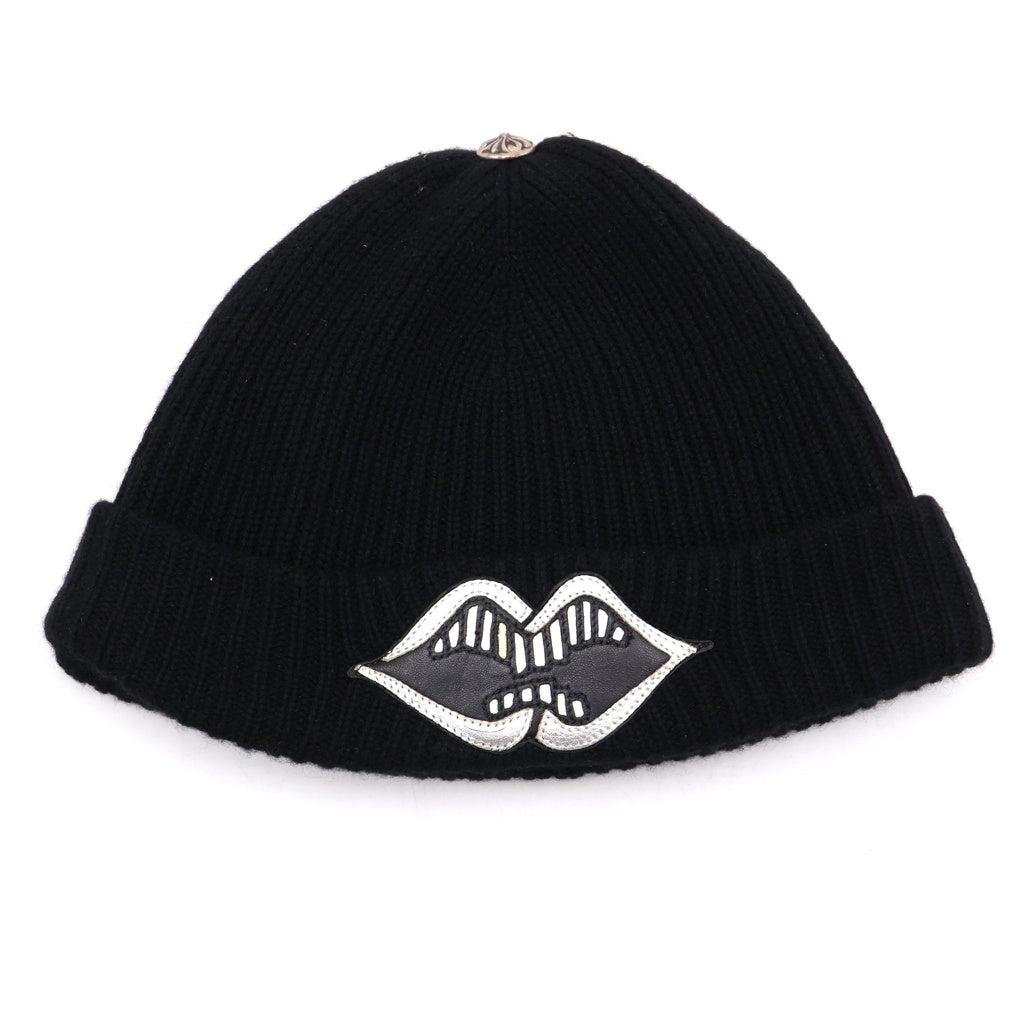 CHROME HEARTS(クロムハーツ) PPO CHOMPER BEANIE クロスボール カシミア ビーニー 帽子 ブラック