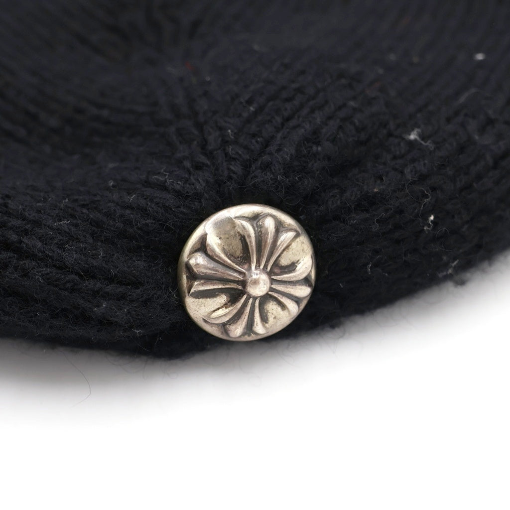 CHROME HEARTS(クロムハーツ) PPO CHOMPER BEANIE クロスボール カシミア ビーニー 帽子 ブラック