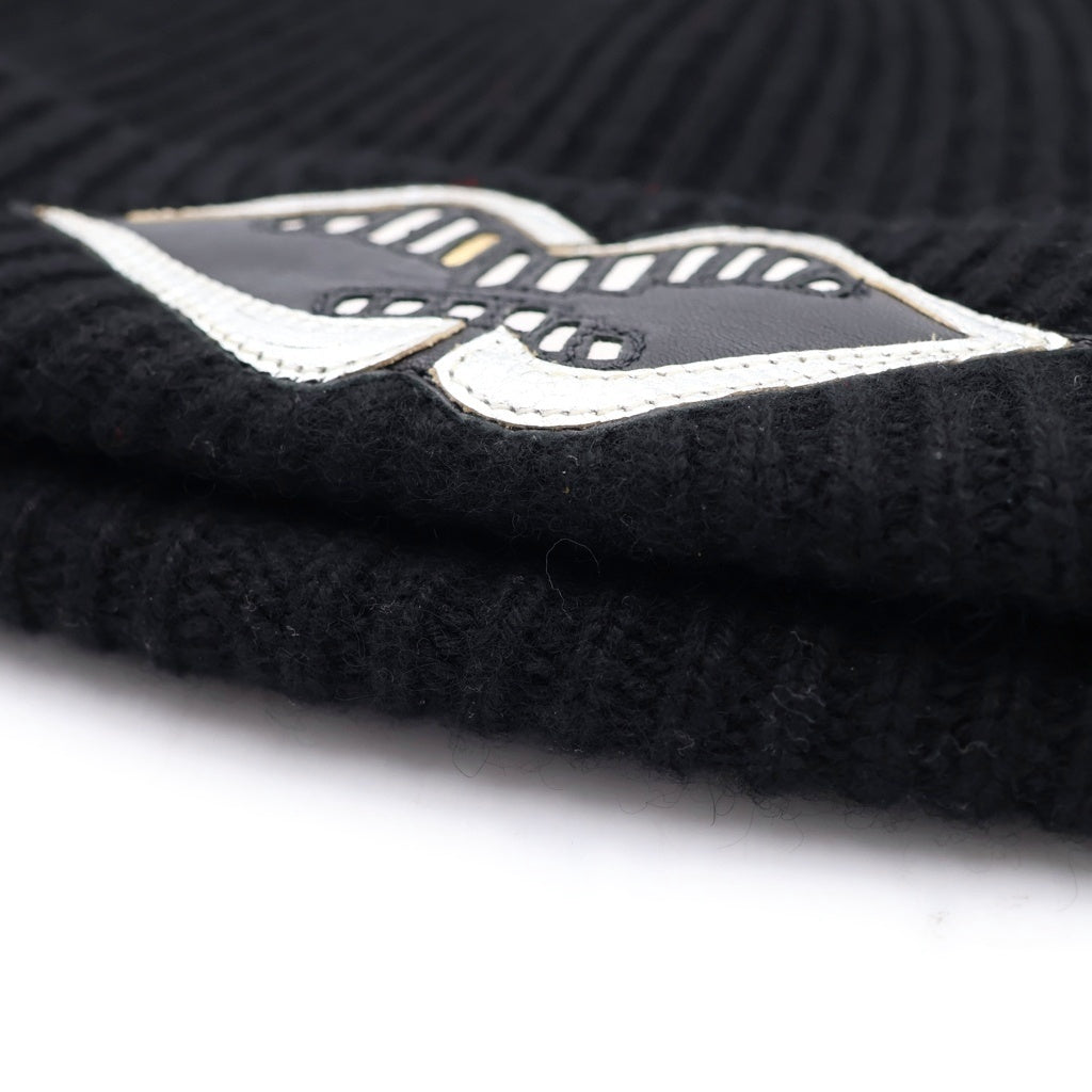 CHROME HEARTS(クロムハーツ) PPO CHOMPER BEANIE クロスボール カシミア ビーニー 帽子 ブラック