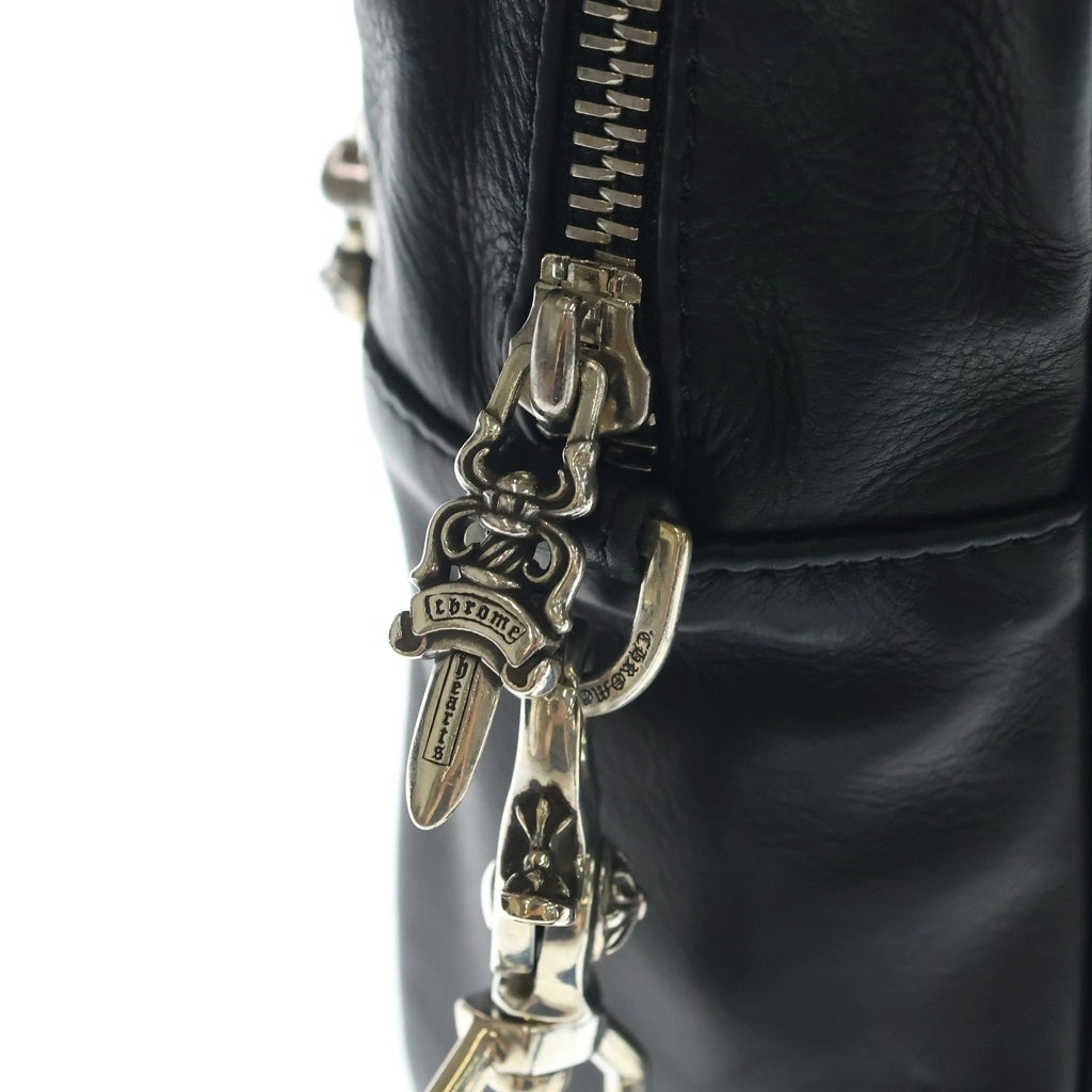 CHROME HEARTS(クロムハーツ) TAKA MINI LTHR タカミニ セメタリークロスパッチレザー ショルダーバッグ ブラック