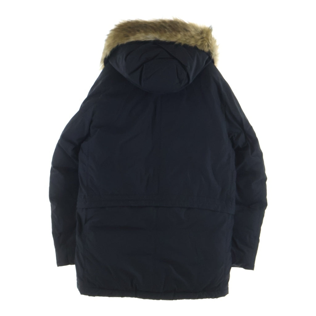STONE ISLAND(ストーンアイランド) 18AW MICRO REPS DOWN コンパスパッチ ファー付きフーデッド ジップアップ ダウンジャケット ブラック 691542926-A