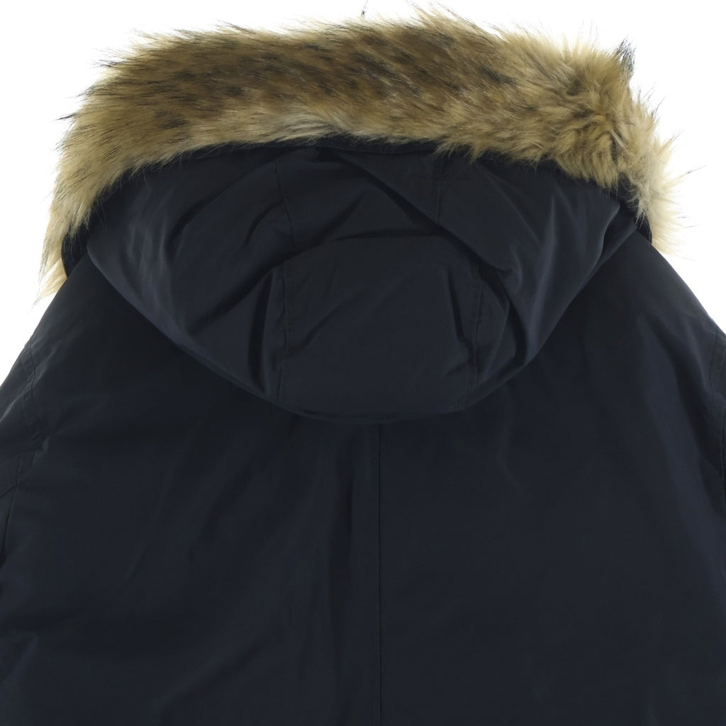 STONE ISLAND(ストーンアイランド) 18AW MICRO REPS DOWN コンパスパッチ ファー付きフーデッド ジップアップ ダウンジャケット ブラック 691542926-A