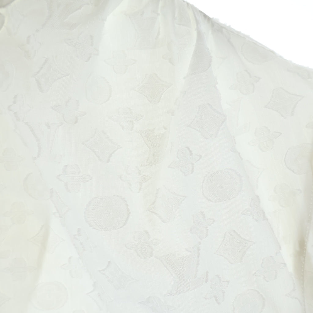 LOUIS VUITTON(ルイヴィトン) モノグラム ノースリーブシャツ ブラウス ホワイト RW192WW AQV FHBL13 レディース