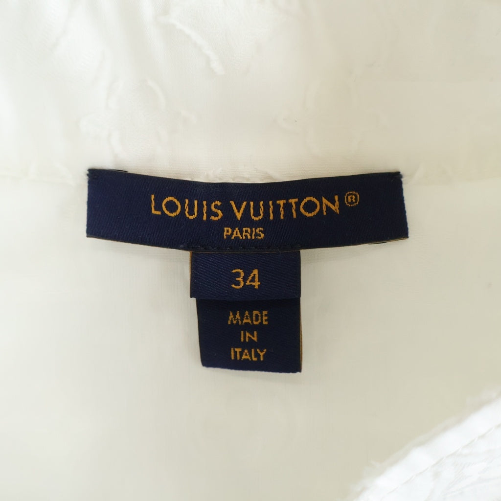 LOUIS VUITTON(ルイヴィトン) モノグラム ノースリーブシャツ ブラウス ホワイト RW192WW AQV FHBL13 レディース