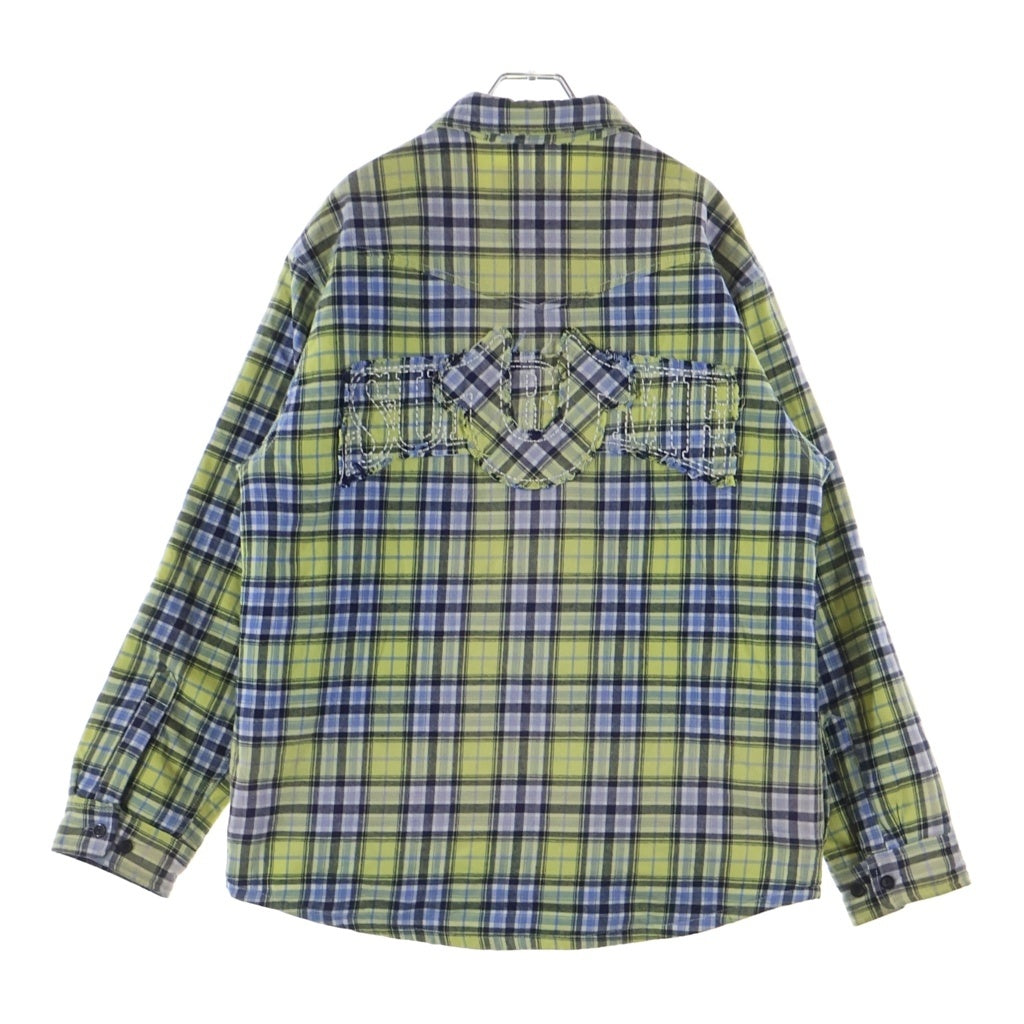 SUPREME(シュプリーム) 25AW ×TRUE RELIGION Quilted Lined Plaid Flannel Shirts トゥルーレリジョン キルテッド プレイド フランネルシャツ イエロー