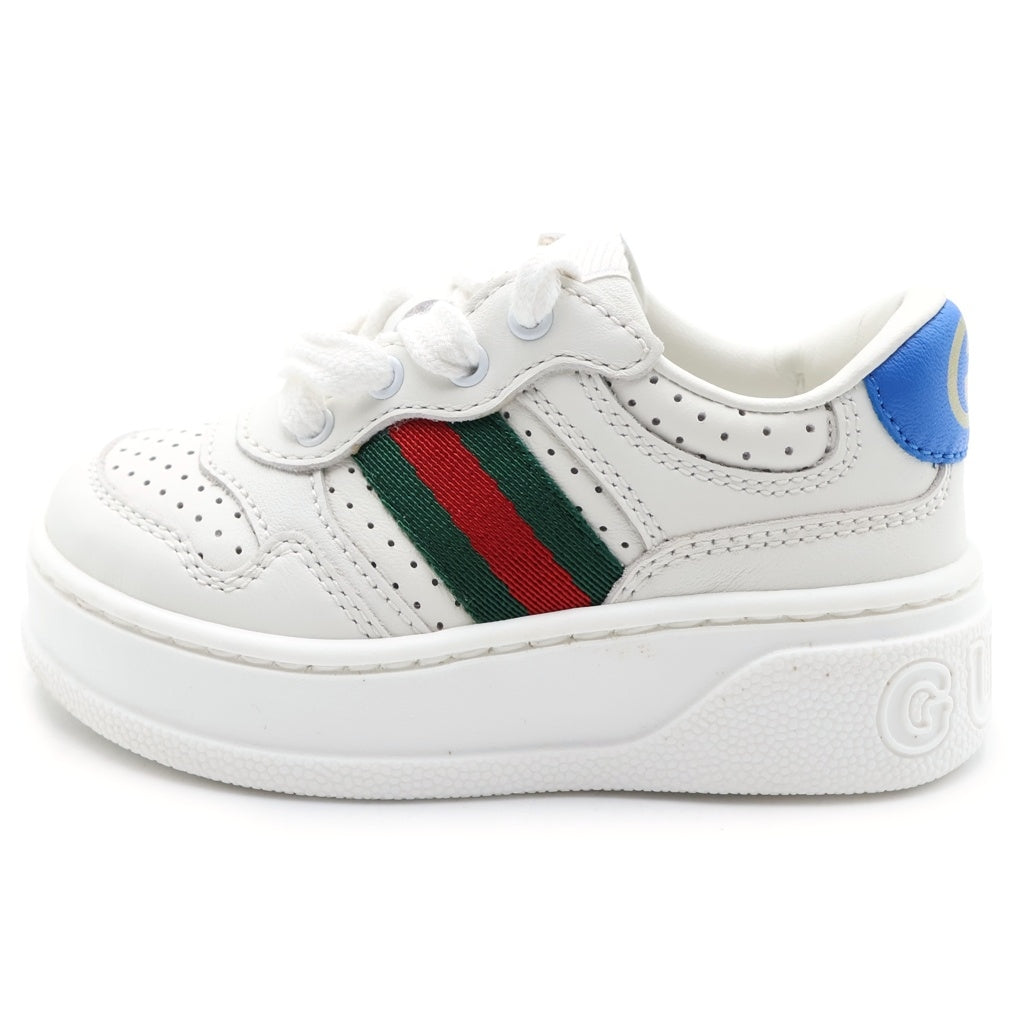 GUCCI(グッチ) チルドレンズ シェリーライン ストレッチ ロートップスニーカー ホワイト 873037 レディース