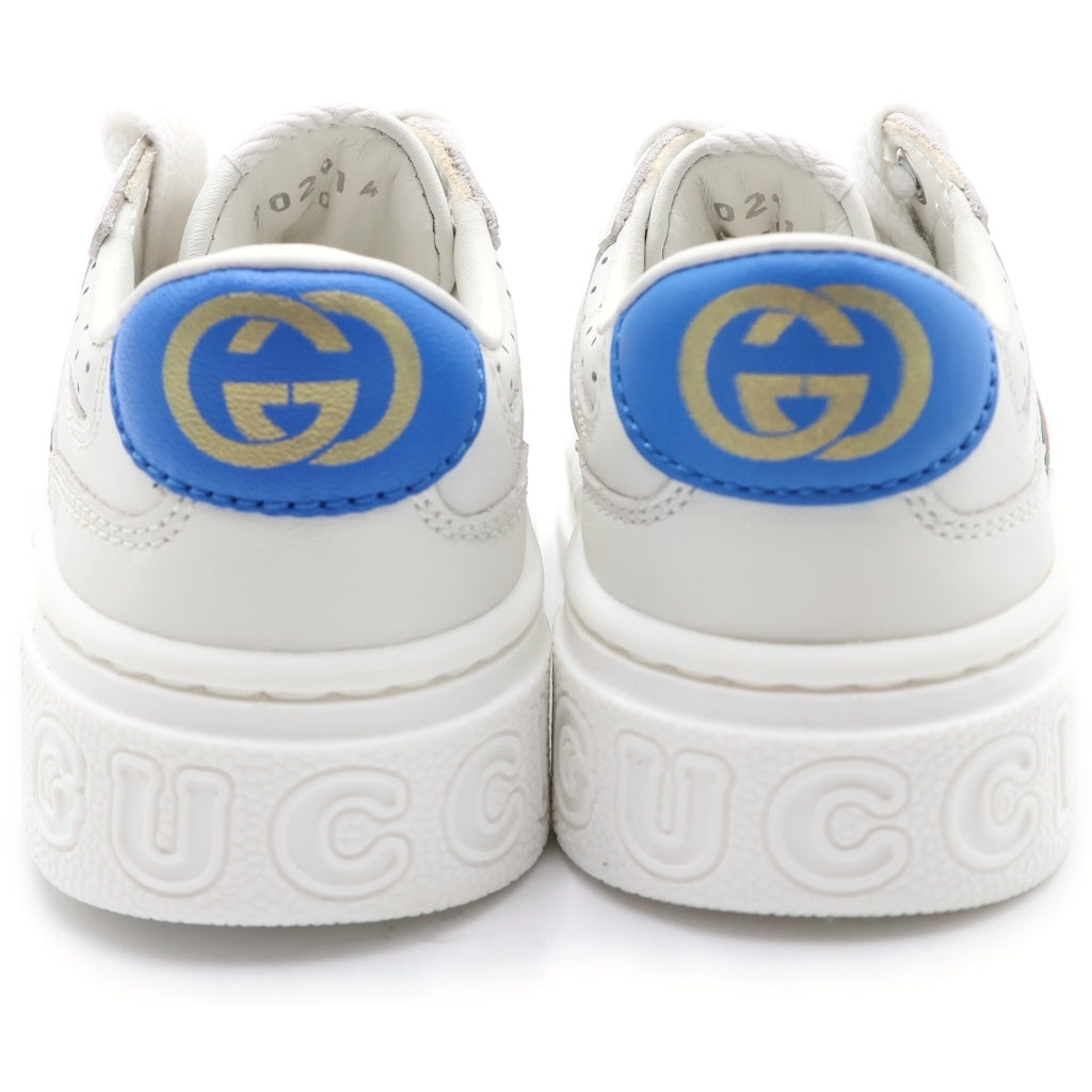 GUCCI(グッチ) チルドレンズ シェリーライン ストレッチ ロートップスニーカー ホワイト 873037 レディース