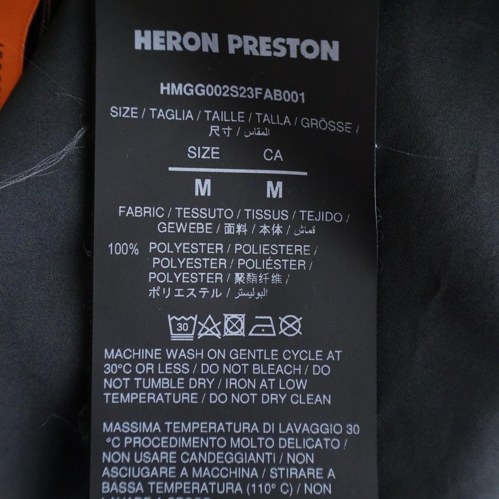 HERNO(ヘルノ) フロントロゴデザイン ナイロン 半袖シャツ ブラック HMGG002S23FAB001