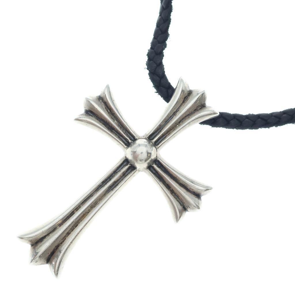 CHROME HEARTS(クロムハーツ) CH CRS LG BC ラージCHクロス Wボロチップ シルバーネックレス