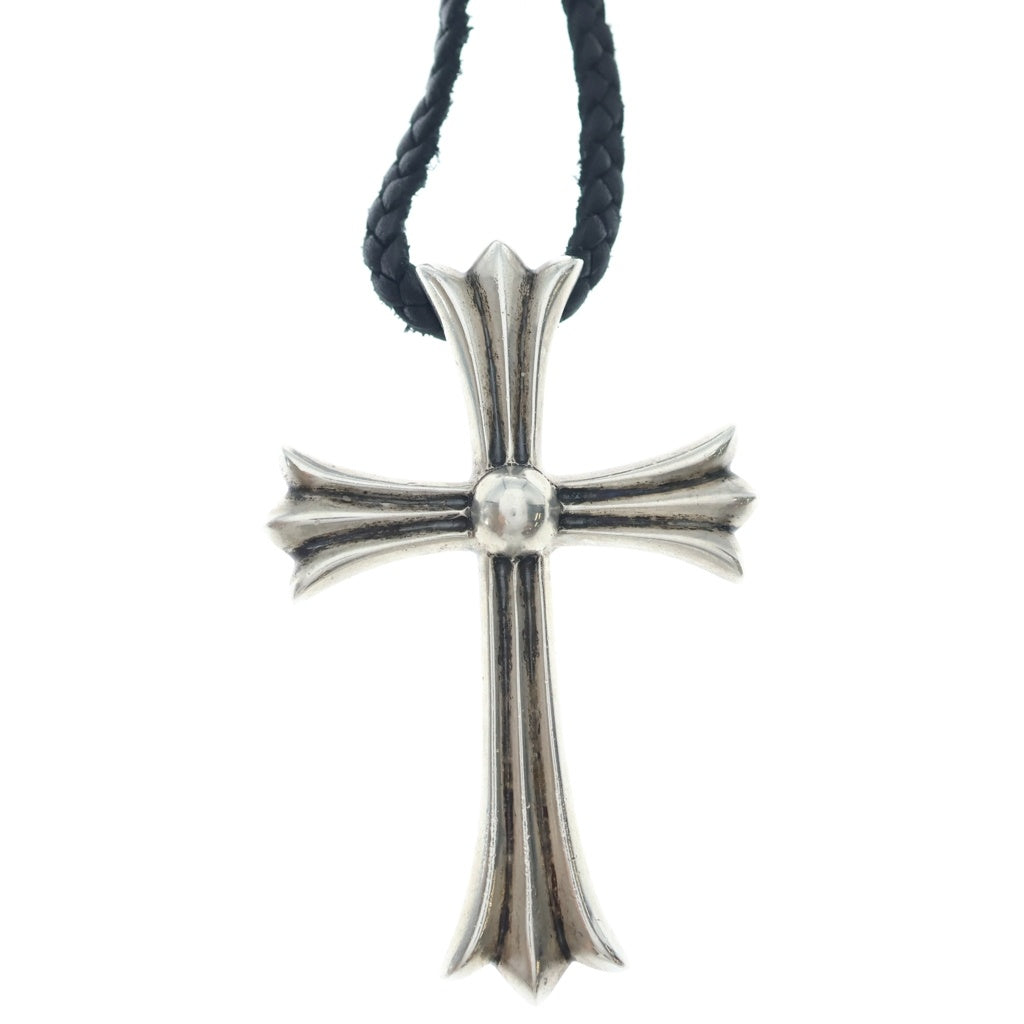 CHROME HEARTS(クロムハーツ) CH CRS LG BC ラージCHクロス Wボロチップ シルバーネックレス