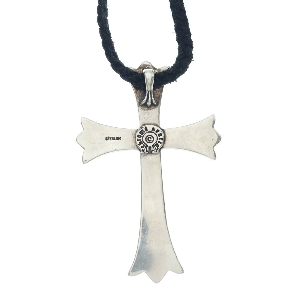 CHROME HEARTS(クロムハーツ) CH CRS LG BC ラージCHクロス Wボロチップ シルバーネックレス