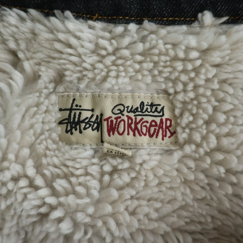 STUSSY(ステューシー) QUALITY WORKGEAR クオリティ マルチポケット デニムワークジャケット ブラック
