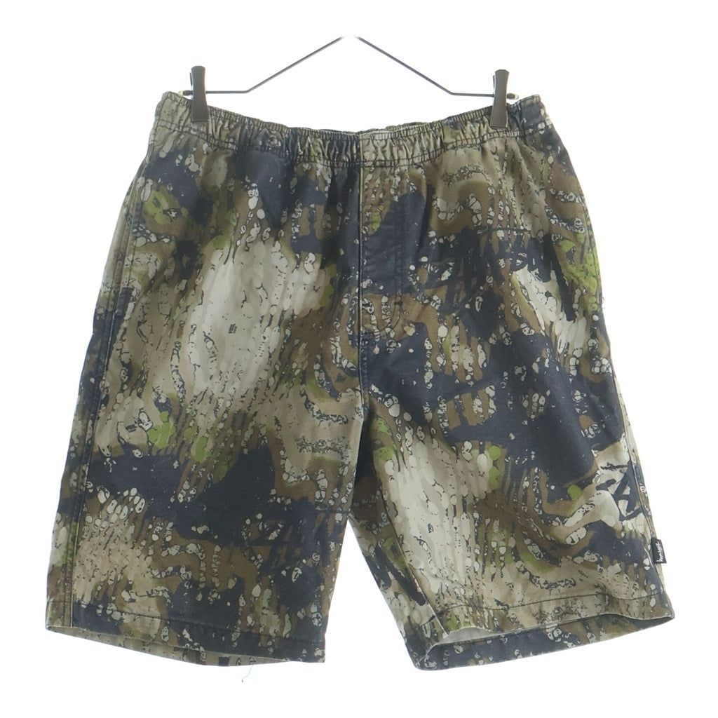STUSSY(ステューシー) VEIL CAMO BEACH SHORTS カモ柄 ドローストリング ハーフパンツ マルチ
