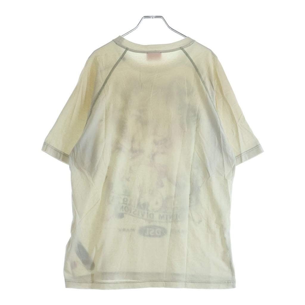 DIESEL(ディーゼル) ロゴデザイン クルーネック カットソー 半袖Tシャツ ベージュ A23799