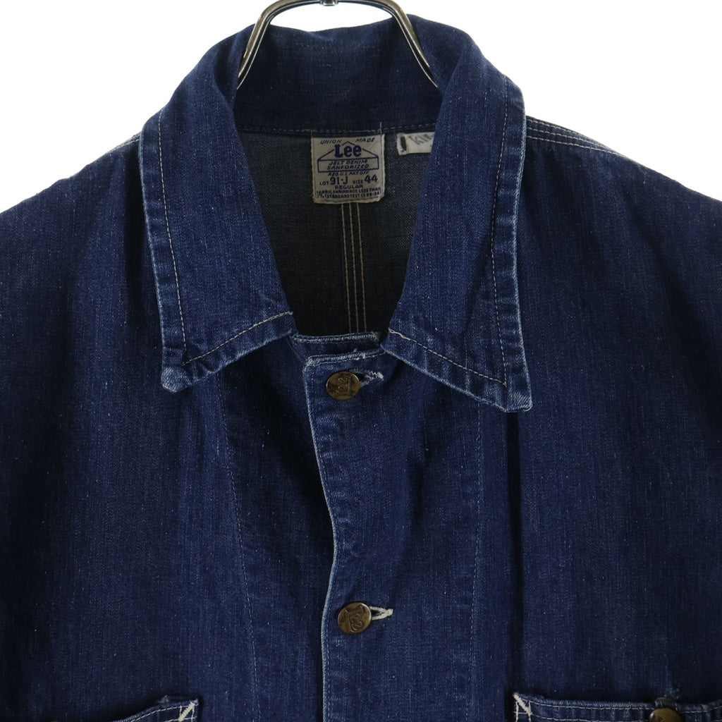 VINTAGE(ヴィンテージ) 40S 91-J UNION MADE JELT DENIM SANFORIZED デニムカバーオール ハウスタグ インディゴ