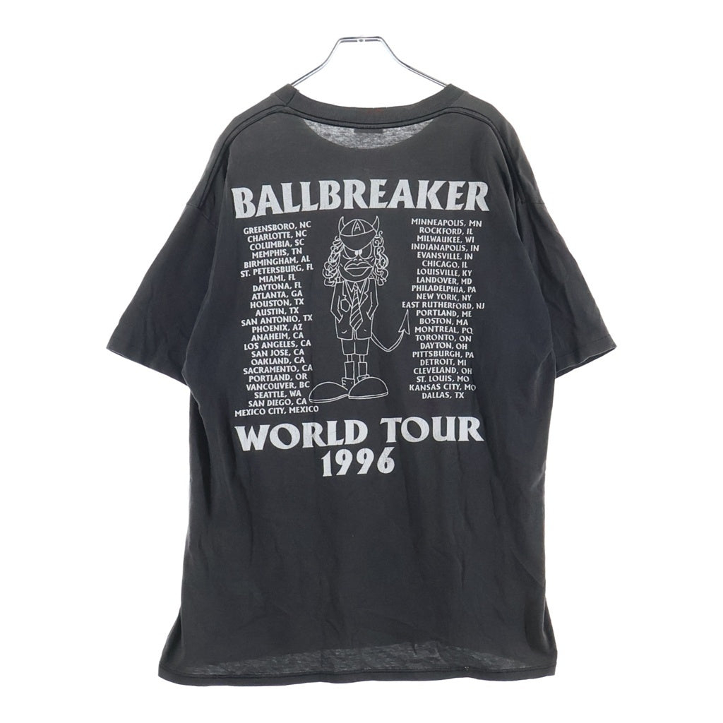 VINTAGE(ヴィンテージ) 90s ACDC BALLBREAKER WORLD TOUR 1996 BROCKUMボディ エーシーディーシー 両面プリント半袖Tシャツ ブラック