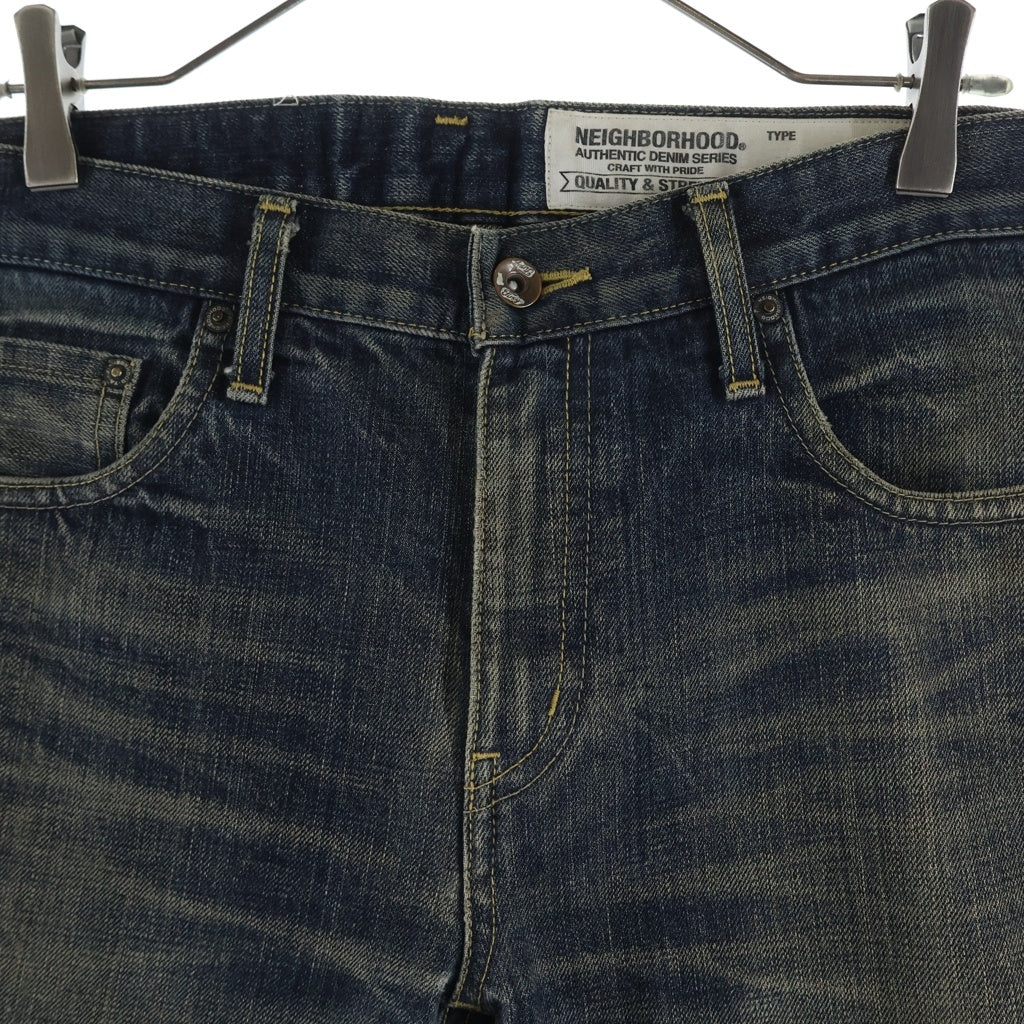NEIGHBORHOOD(ネイバーフッド) WASHED NARROW ウォッシュ加工 デニムストレートパンツ インディゴ 151DCNH-PTM12