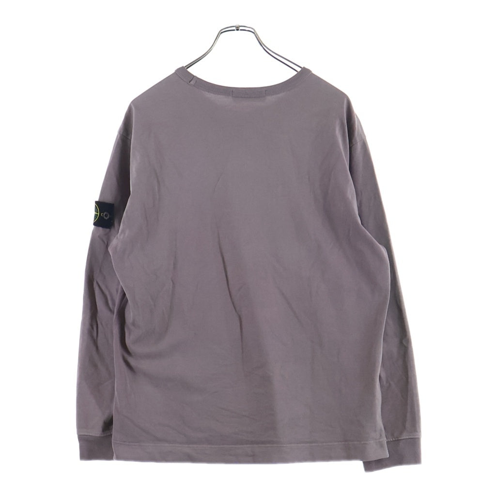 STONE ISLAND(ストーンアイランド) 20AW Heavyweight Cotton Crewneck L/S Tee ヘビーウェイトコットンクルーネック長袖Tシャツ パープル 731564450