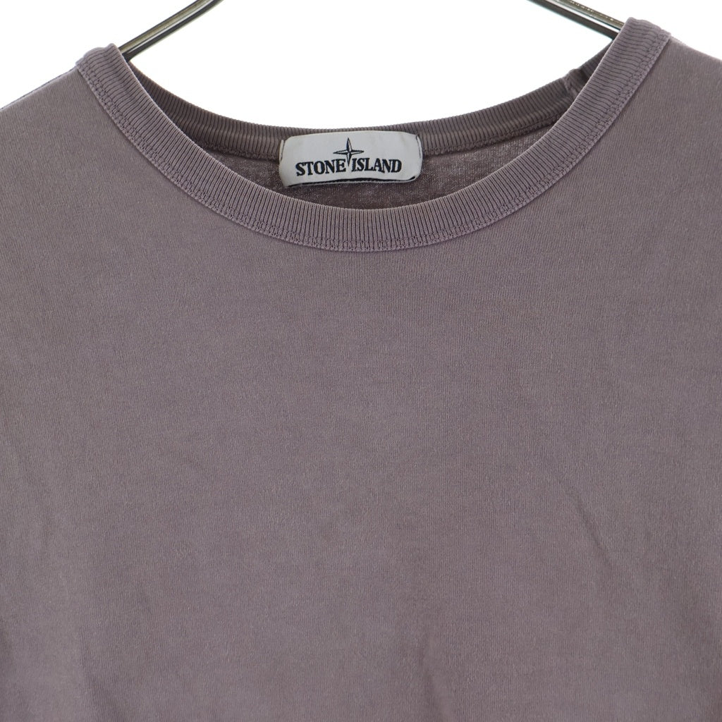 STONE ISLAND(ストーンアイランド) 20AW Heavyweight Cotton Crewneck L/S Tee ヘビーウェイトコットンクルーネック長袖Tシャツ パープル 731564450