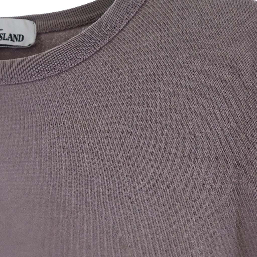 STONE ISLAND(ストーンアイランド) 20AW Heavyweight Cotton Crewneck L/S Tee ヘビーウェイトコットンクルーネック長袖Tシャツ パープル 731564450