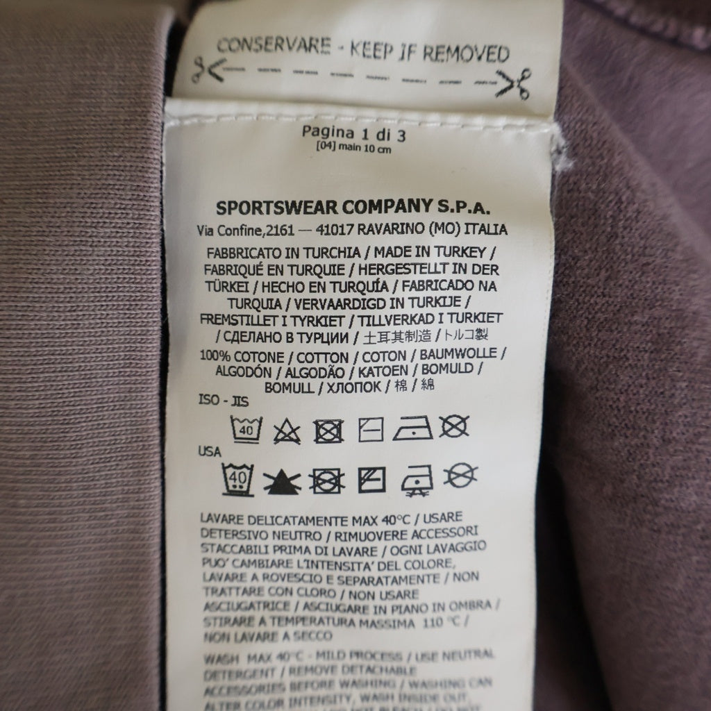 STONE ISLAND(ストーンアイランド) 20AW Heavyweight Cotton Crewneck L/S Tee ヘビーウェイトコットンクルーネック長袖Tシャツ パープル 731564450