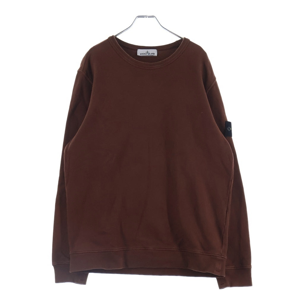 STONE ISLAND(ストーンアイランド) 23AW Logo Patch Sweatshirt ロゴパッチスウェットシャツ トレーナー ブラウン 791562420