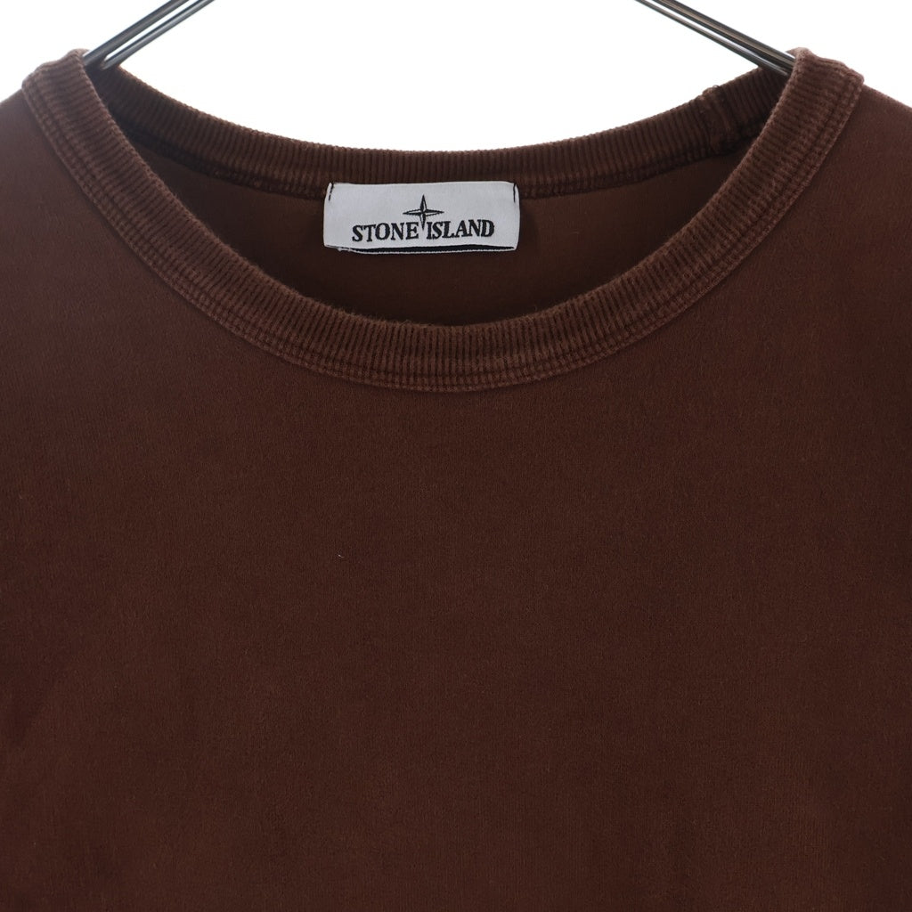 STONE ISLAND(ストーンアイランド) 23AW Logo Patch Sweatshirt ロゴパッチスウェットシャツ トレーナー ブラウン 791562420